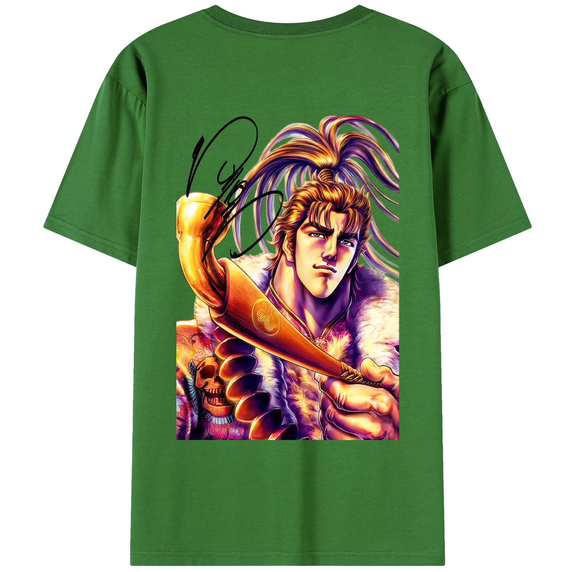 （画像用） 北斗の拳 Fist of the North Star レディース半袖Tシャツ(バックプリント)